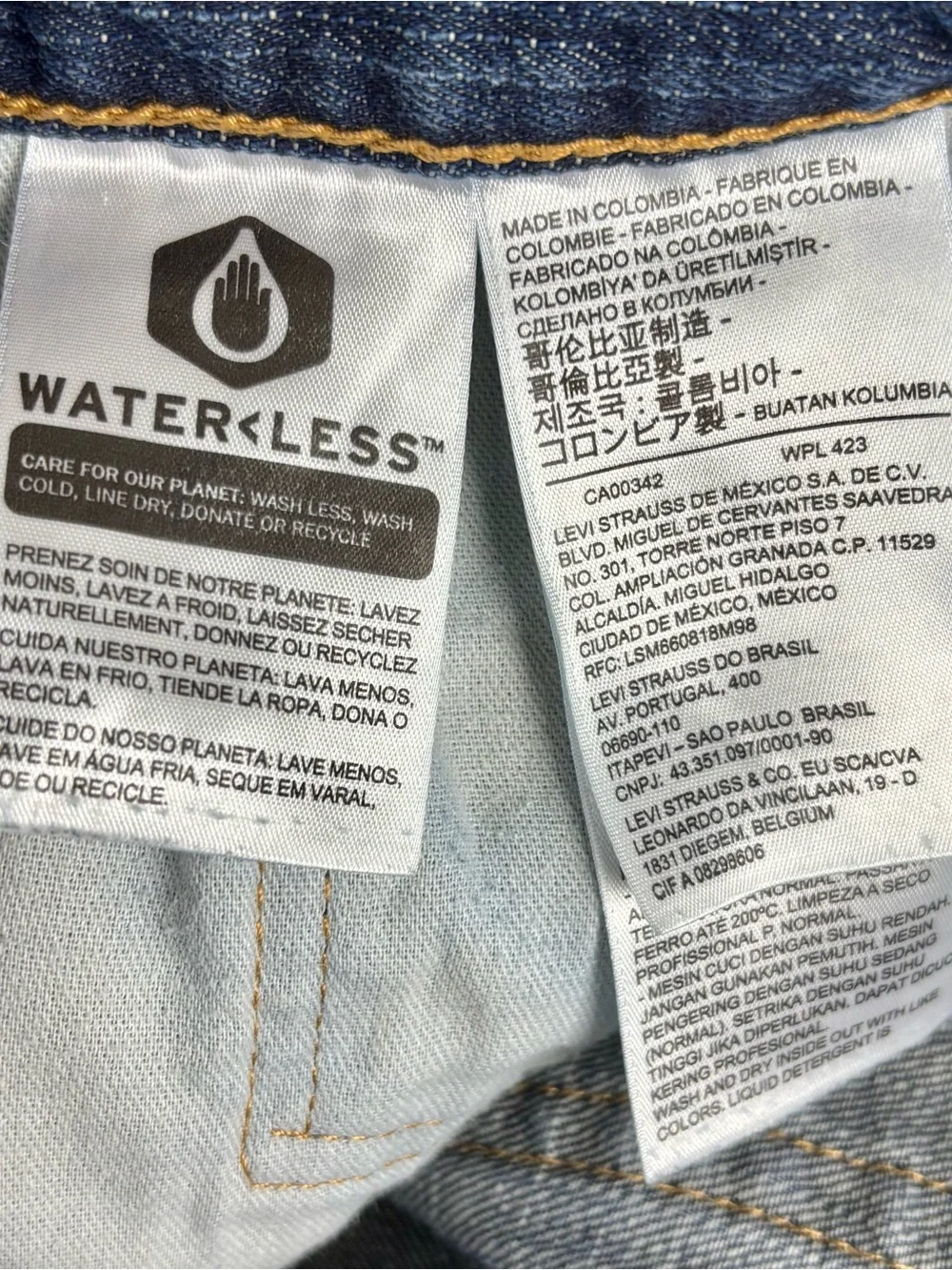 Levi's 569 Jeans Mens 34X36 (Fit 34X35) Blue Loose Straight Denim Relaxed Baggy